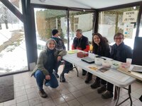 L'équipe d'accueil garde le moral.